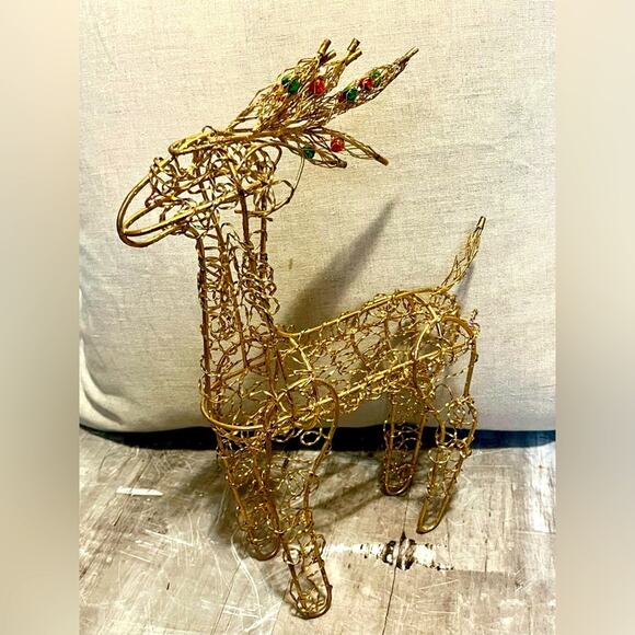 Metal Christmas reindeer - Picture 1 of 4